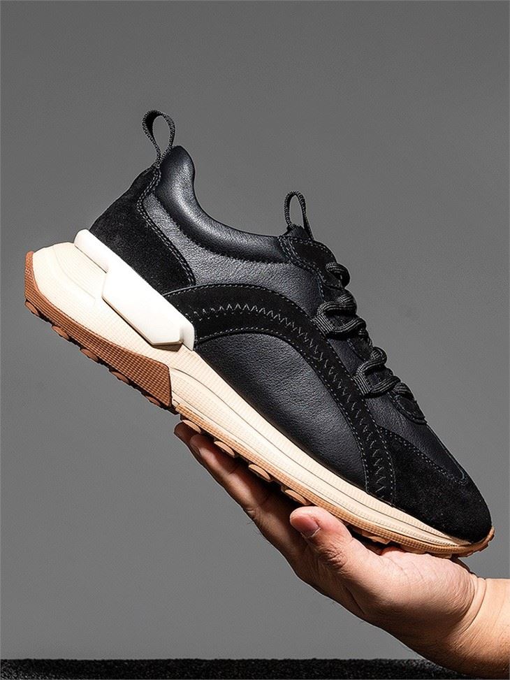 2022 Black Color Sport Shoes Unisex Men Casual Custom Shoes Men PU Leather
