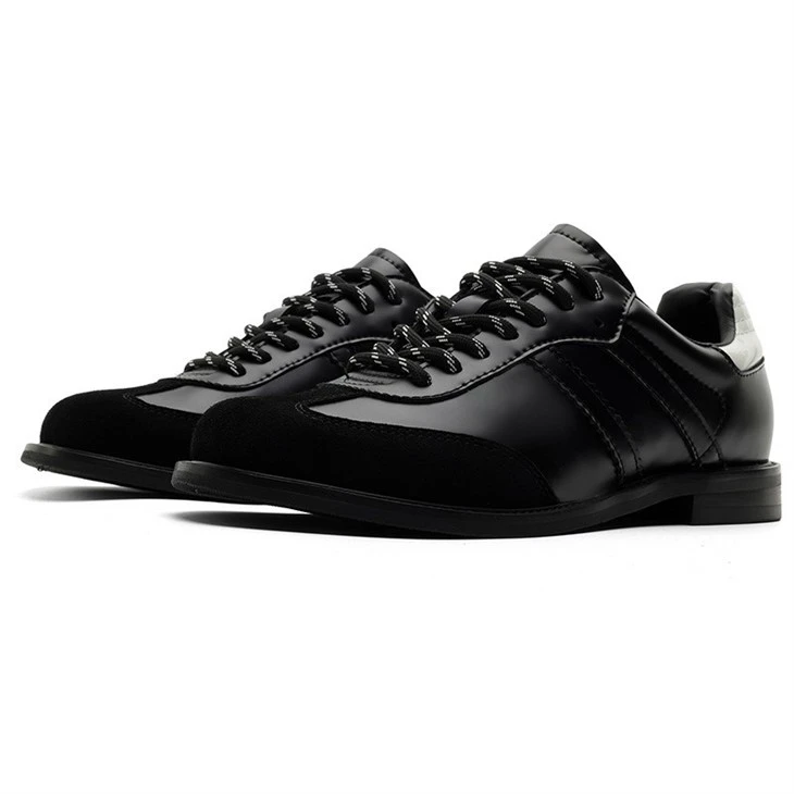 Commuting Versatile German Training Shoes Trendy Casual Round Toe Black High-end British Board Shoes price