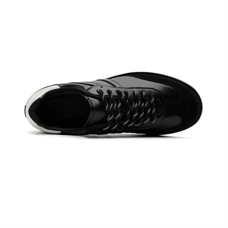 Commuting Versatile German Training Shoes Trendy Casual Round Toe Black High-end British Board Shoes best